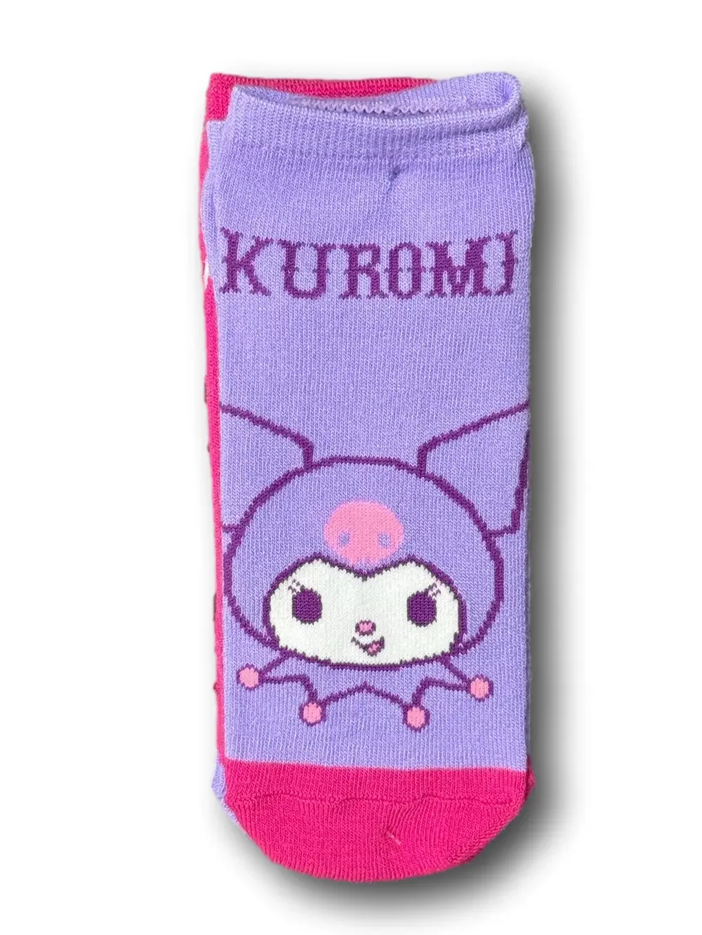 2-Pack Hello Kitty & Friends My Melody & Kuromi Novelty No-Show Socks - NWT